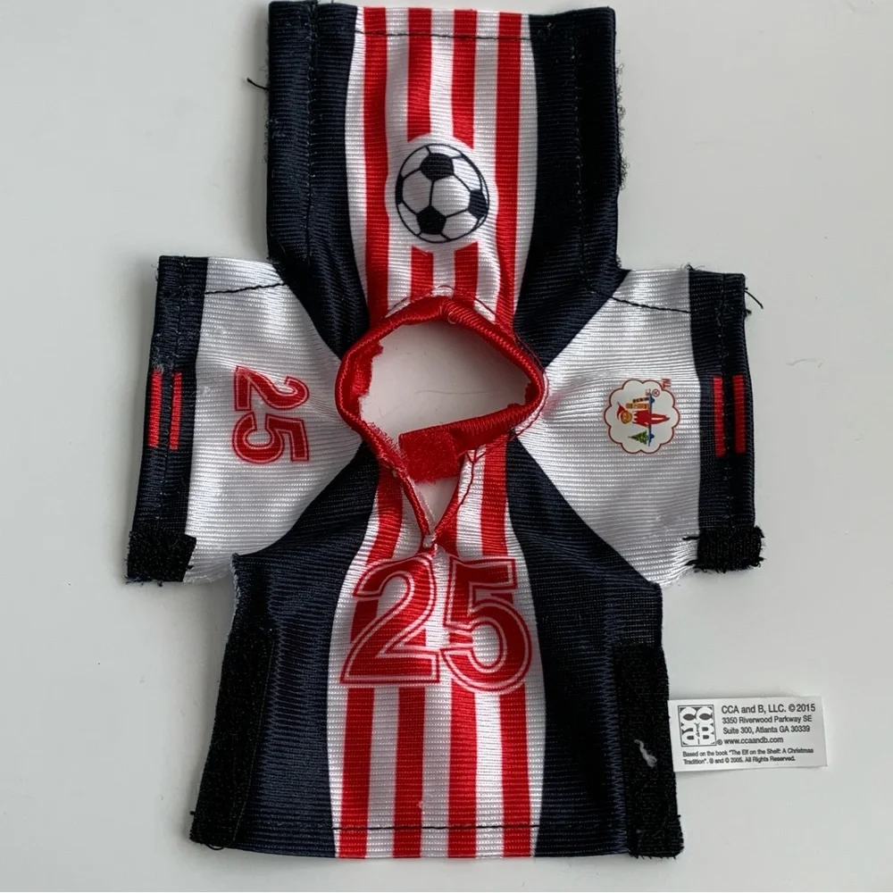 Elf on the Shelf Spirited Soccer Uniform Set Claus Couture Collection